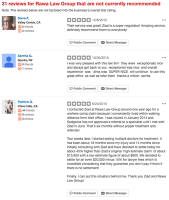 Reviews deleted by yelp