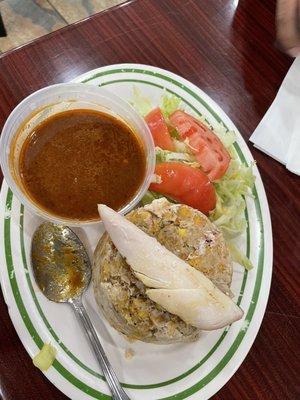 Mofongo with chicken