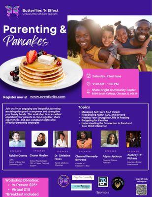 Parenting & Pancakes 1st Annual Parenting workshop