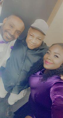 Wedding officiant (right) groomsman (left) grooms uncle (middle)