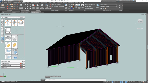 ATS CAD Design Technicians use Autodesk Advanced Steel for both structural and miscellaneous steel detailing projects.