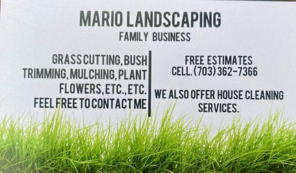 Mario  Landscaping Family Business