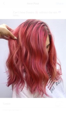 Pink hair