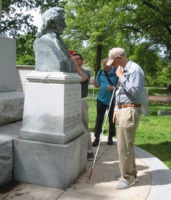 Bellefontaine Cemetery Tour, William Clark Tomb, Tactile, Olfactory, Visual Description