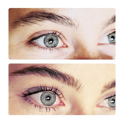 Keratin Lash Lift + Brow Wax