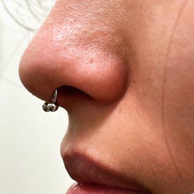 Septum piercing