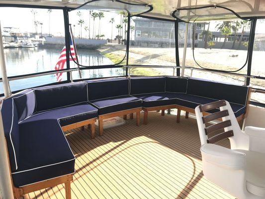 Vintage Journey's Enclosed Aft Deck