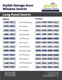 Insert designs for Long Panel Windows