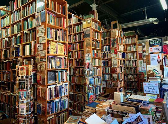 Our bookshelves are over 15 feet tall!