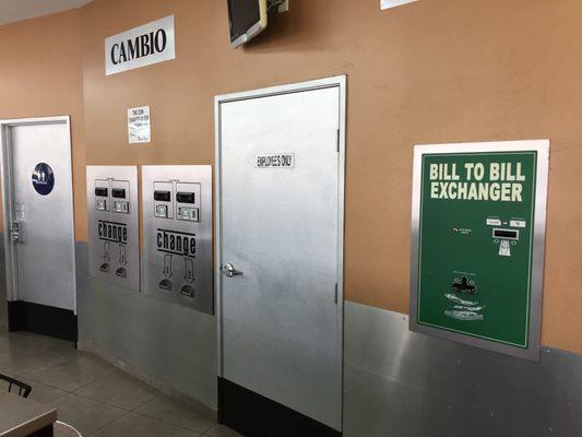 Change machines for your convenience