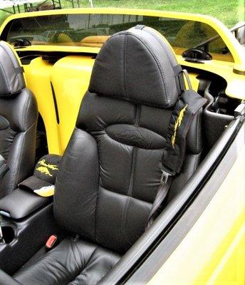 Custom headrests for plymouth prowlers.