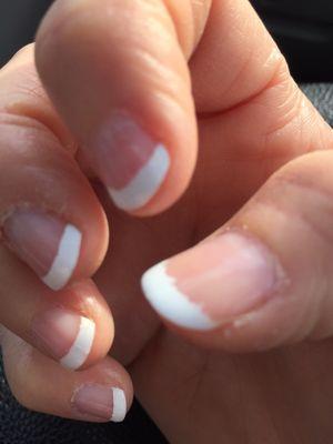 Botched French manicure