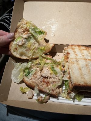 Inside of sandwich