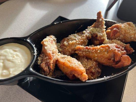 Garlic parmesan wings