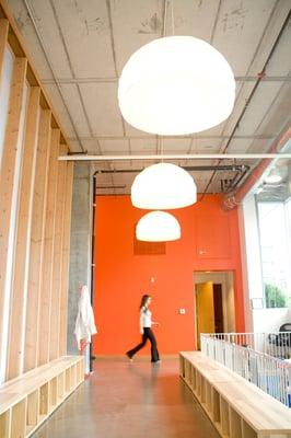 Bright Contemporary Lobby with Childcare