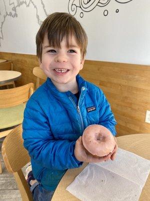 Strawberry donut