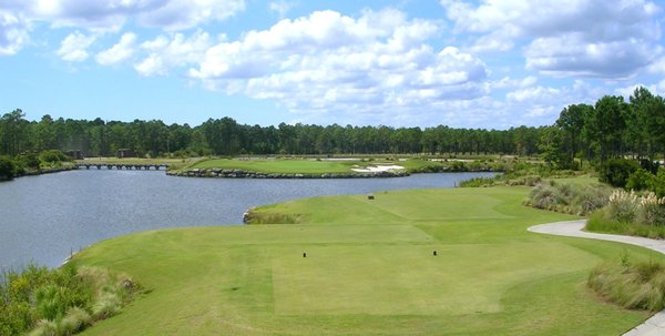 Par 3 4th hole at Leopard's Chase