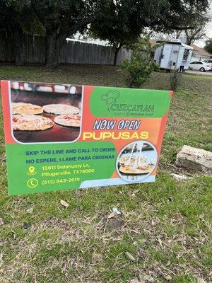 Food truck. Fresh food served every day. Latin American, Salvadorian.