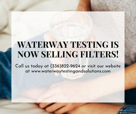 We sell filters for your water treatment system!