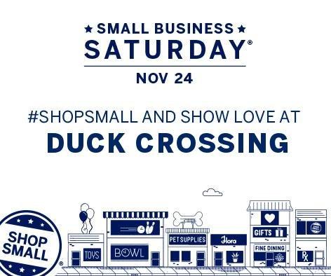 Open 9 am- 7 pm on Small Business Saturday!