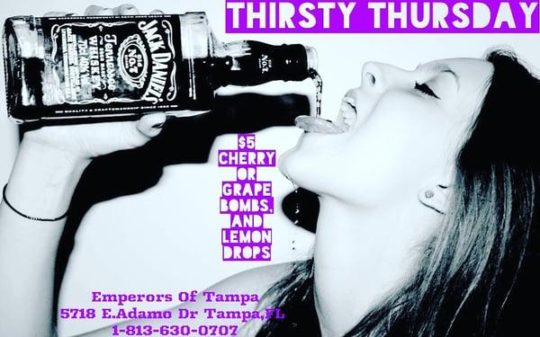 $5 Cherry and Grape Bombs or $5 Lemon Drops for Thirsty Thursday