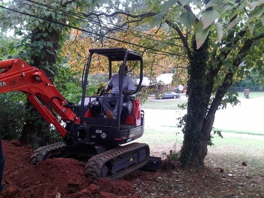 Replacing a Sewer line