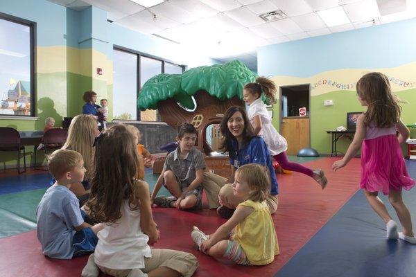 Jungle Club for the kiddos while you workout.