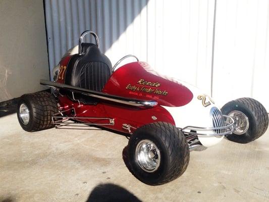 Vintage race car that Mike restored for his grandson!