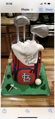 Golf lovers birthday cake