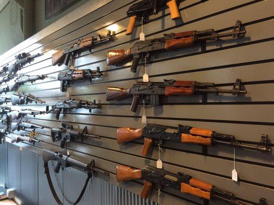 Good selection of AK variants and custom rifles built to order.