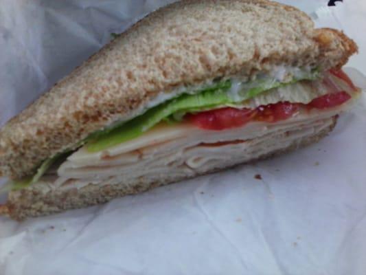 Turkey n Swiss w homegrown tomatoes