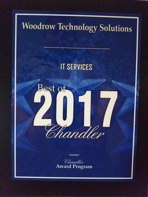 You helped us become Best of Chandler IT support two years in a row!