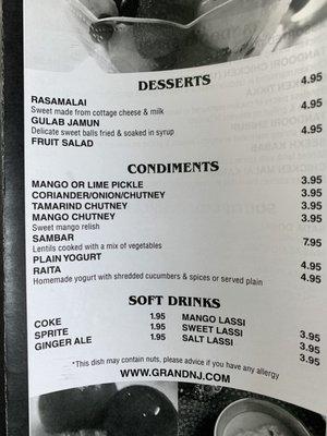 Desserts