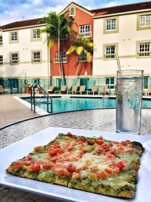 Margarita Flatbread with Pesto Sauce!