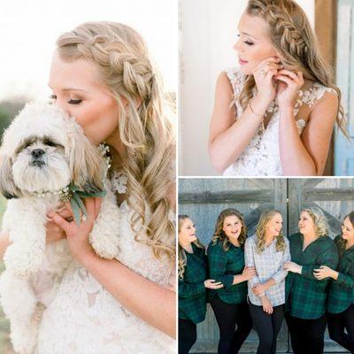 Bride Taylor and her Bridesmaids