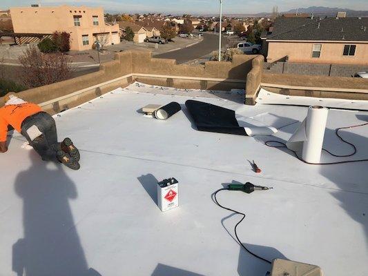 TPO Roof Install