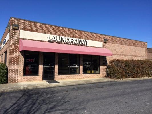 Our red awning makes it easy to find us from the street.