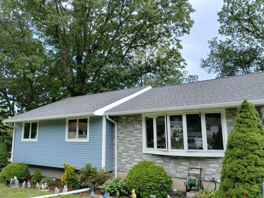 New roof and gutters.