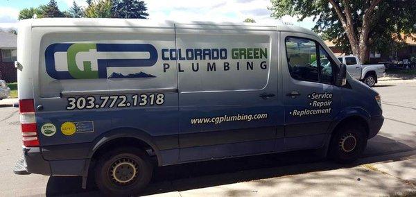 The Colorado Green Plumbing Van