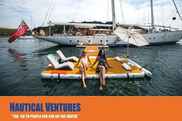 NautiBuoy - Award winning, premium quality inflatable platforms. Perfect boat extension for use as Jet-ski dock, Seabob dock and more.