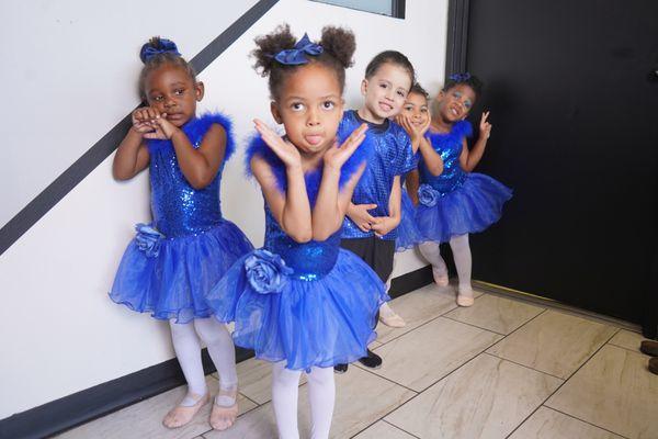 Our Lil' Groovers ready for their debut showcase performance