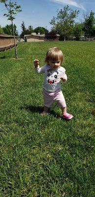 Even our toddler loved the lush green grass!