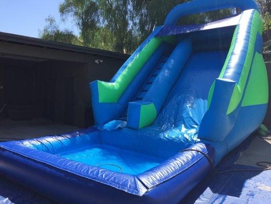 Big Green Water Slide Jumper we rent every 4th of July