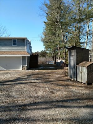 After, removed one approximately 60 foot tall pine tree and pruned the rest of the trees about 10 ft away from my deck