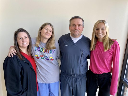 Sherry, Jennifer, Dr. Stevens, and Emily