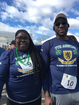 Pearly and her son Alvin at the Mick Morgan 5K