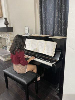 piano practice!!