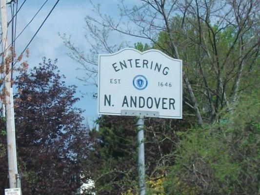 Entering North Andover!