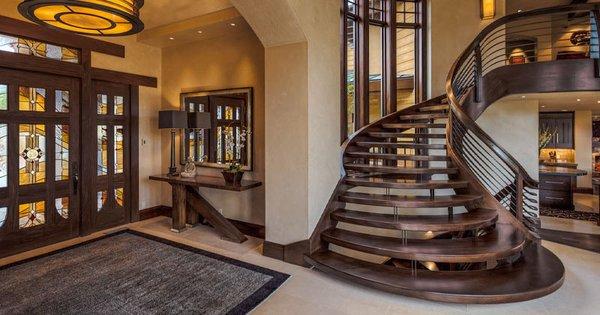 Custom Staircase African Wood