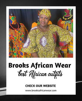 Brooks African Wear is the place to shop when looking for African wear. We African Wear and more